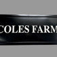 Black and white cast plaque