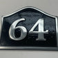 Number sign cast aluminium 