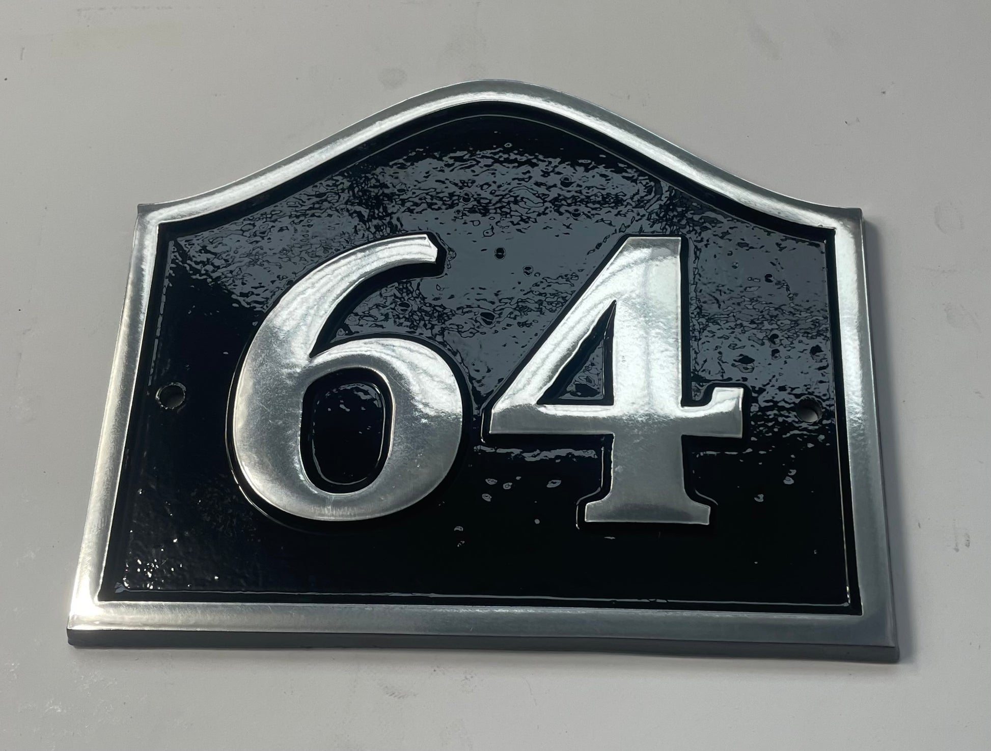 Number sign cast aluminium 