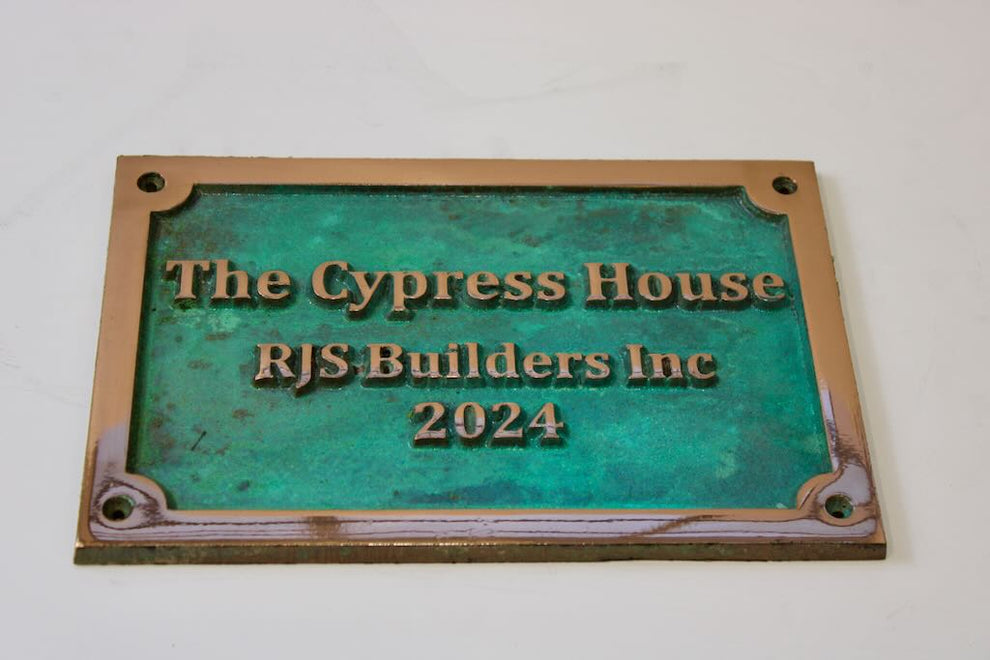 Copper Background Sign Copper Signs with Verdigris