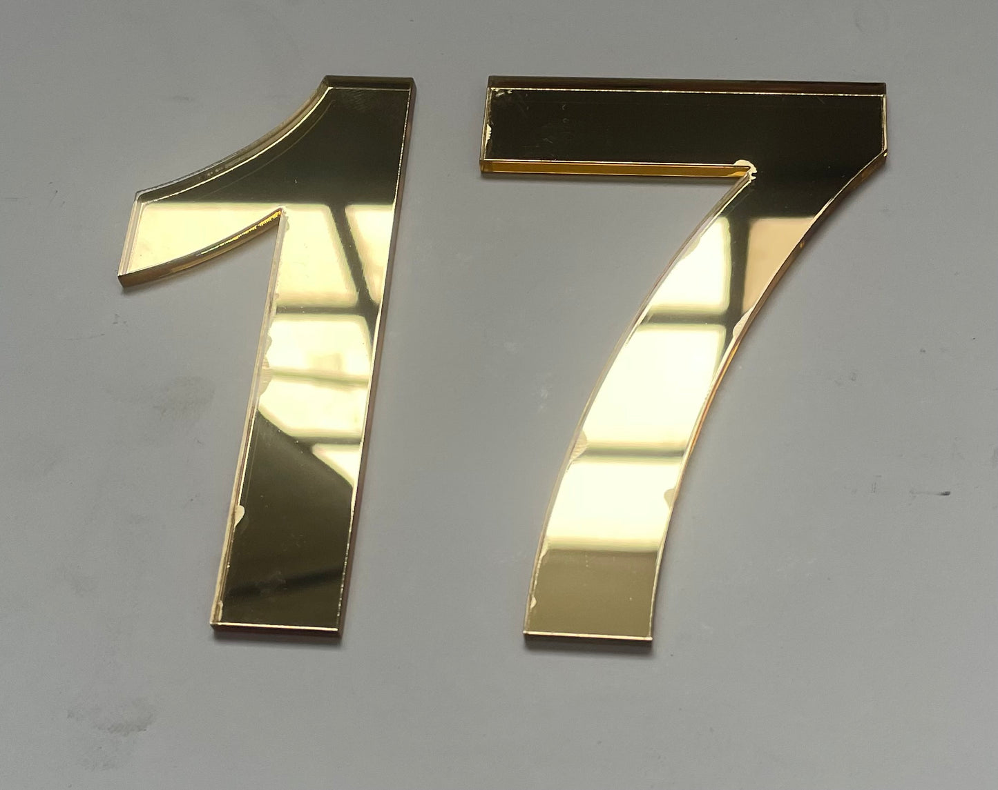 Acrylic house numbers