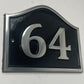 Number sign cast aluminium 