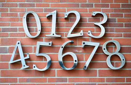 Metal house numbers