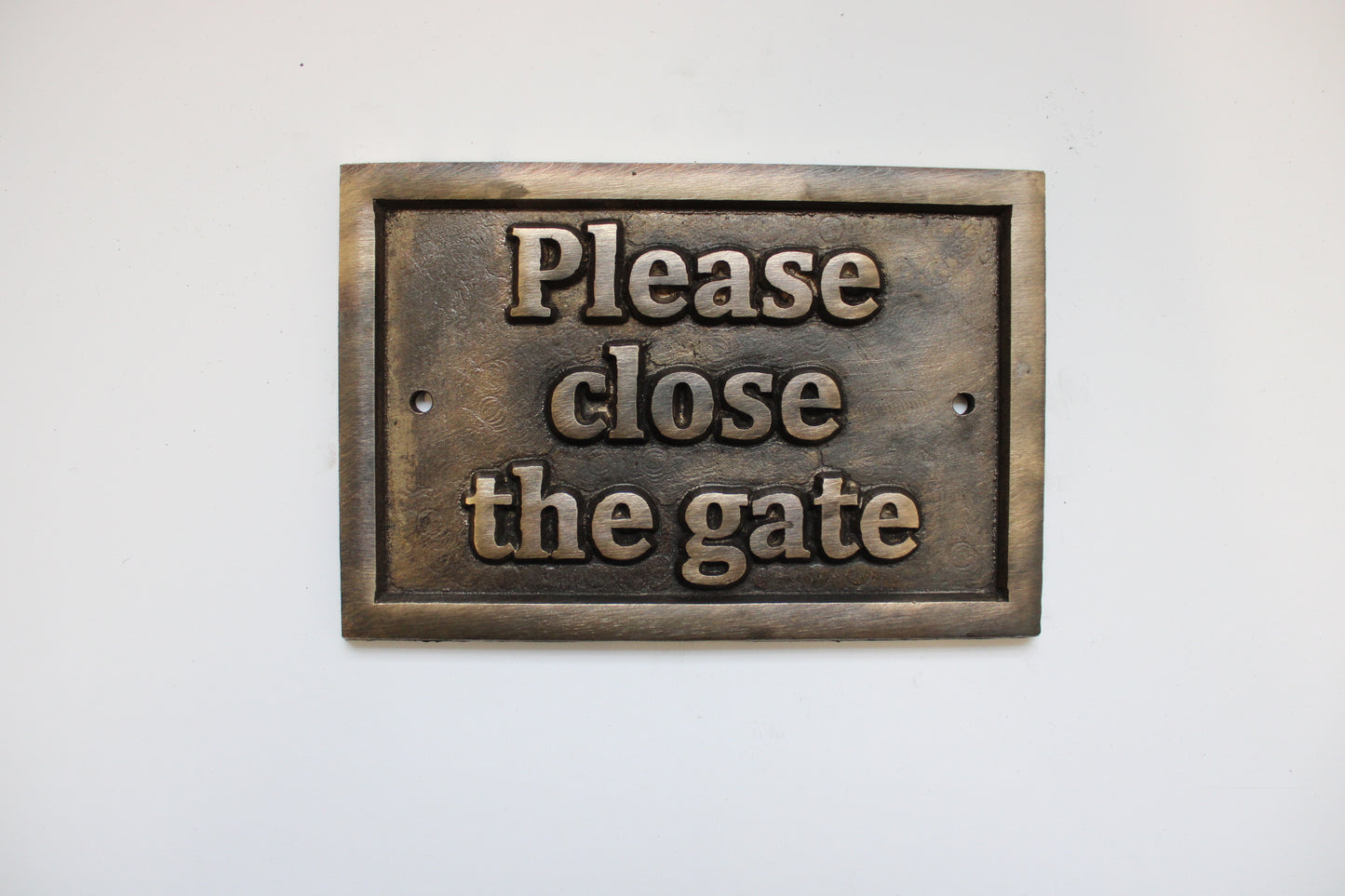 cast brass plaque sign