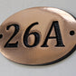 Copper number sign 