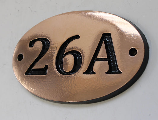 Copper number sign 