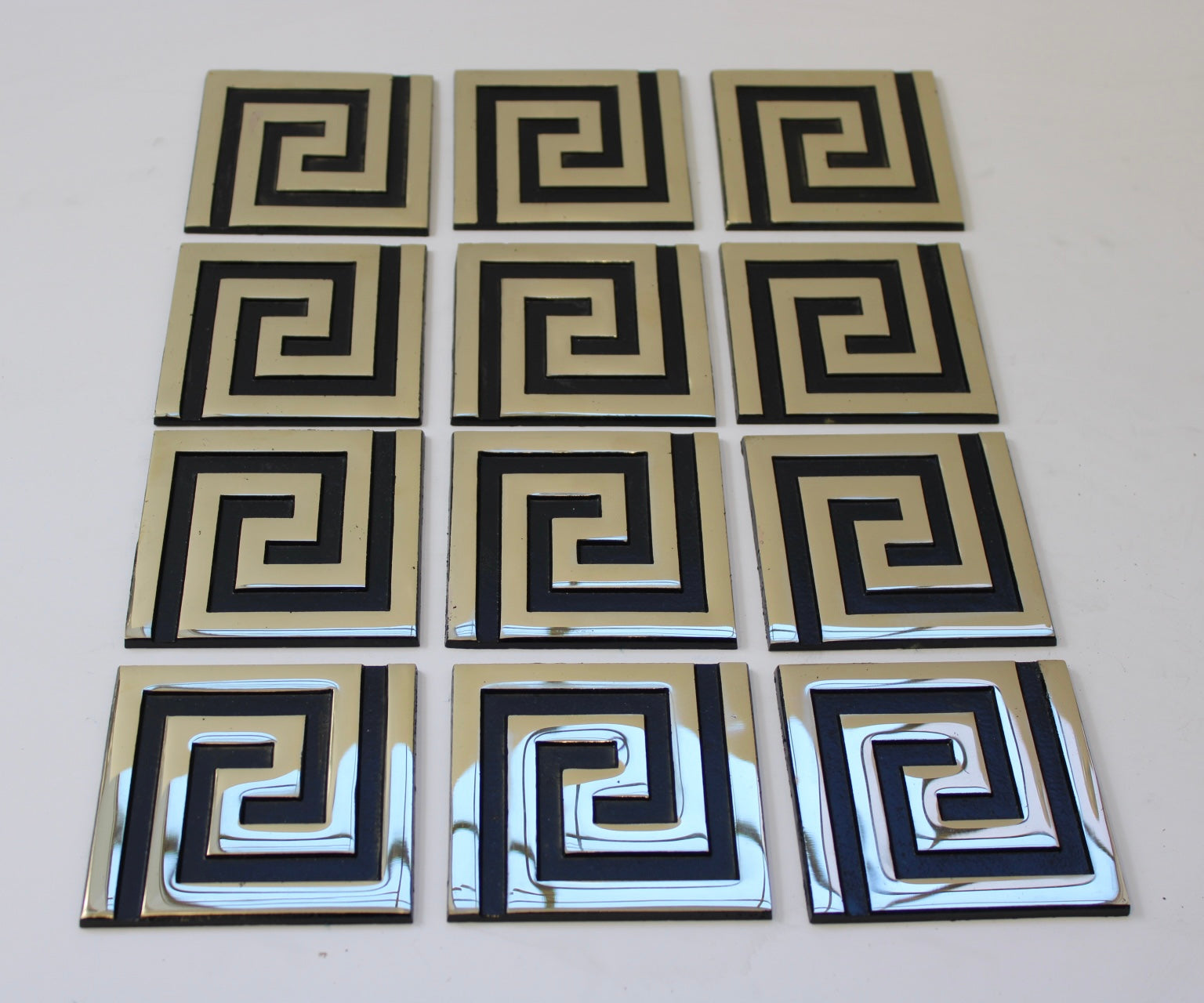 Greek Key Metal Tiles Now HALF PRICE