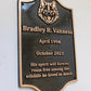 Copper memorial sign
