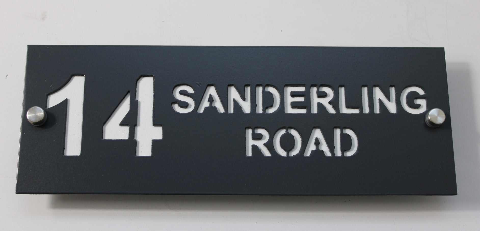 Contemporary house sign