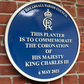 blue heritage plaque