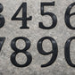 Metal house numbers 