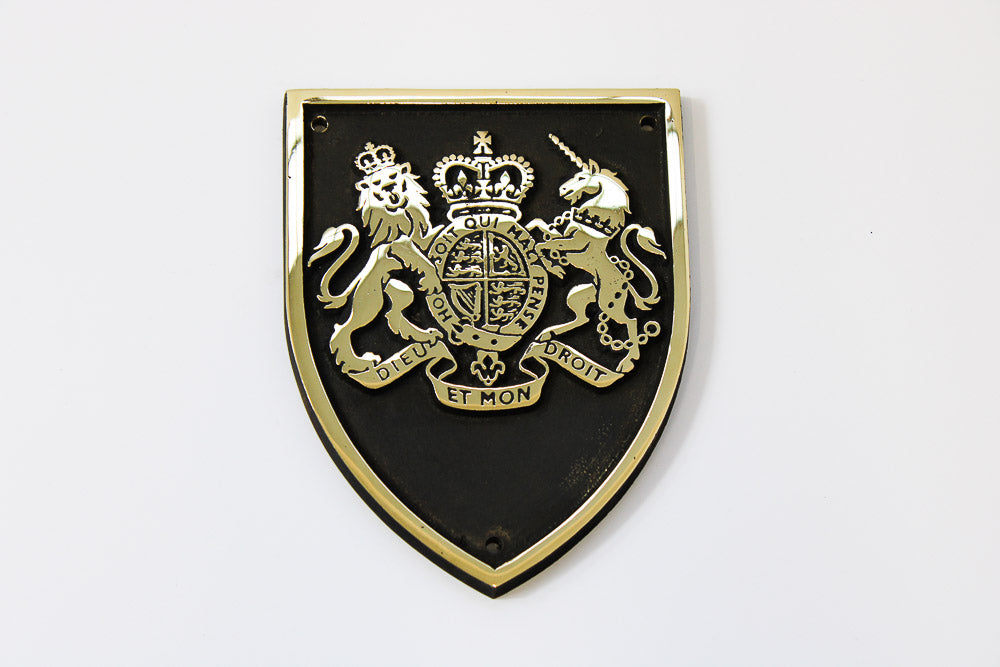 Bronze Coat of arms of the United Kingdom Shield