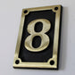 Number sign in bronze