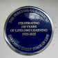 Dark Blue Heritage Style Plaque in Polished Cast Aluminium