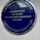 Dark Blue Heritage Style Plaque in Polished Cast Aluminium