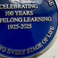 Dark Blue Heritage Style Plaque in Polished Cast Aluminium