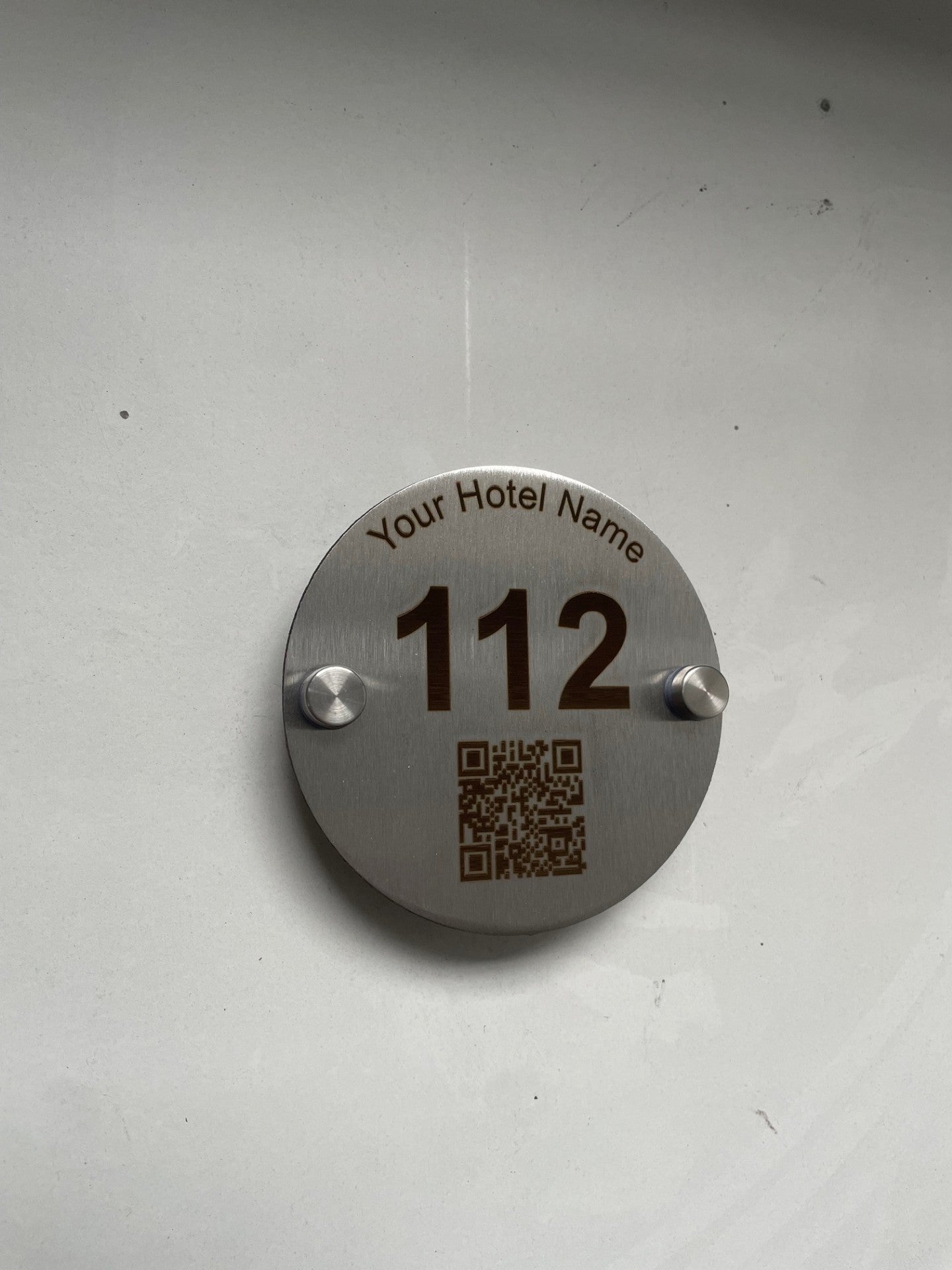 Hotel Room Numbers with QR code