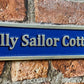 Cast House Name Sign with a Blue background