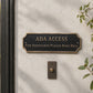 Decorative Cast Bronze Information Sign