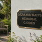 Cast Bronze Memorial Garden Plaque