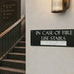Black & White Engraved Aluminium Information Sign