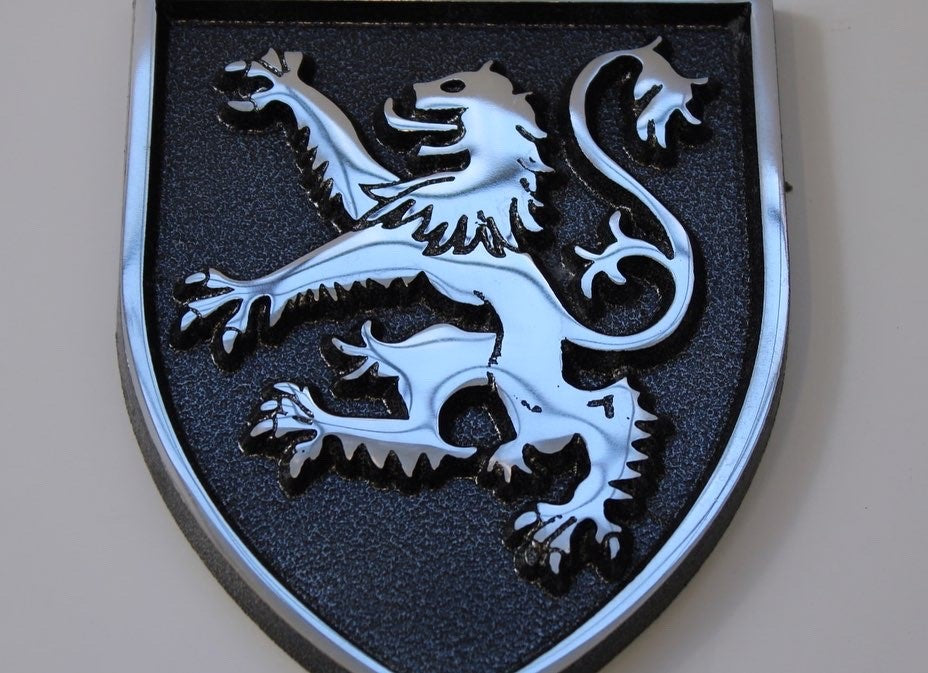 Metal Shield Scottish lion