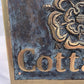 Metal House Sign Bronze with Tudor Rose