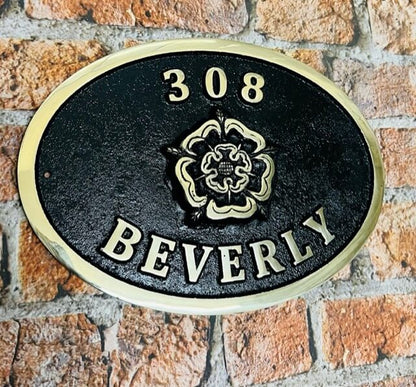 Address Plaque in Bronze