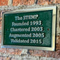 Custom Signs in Aluminium green Background