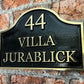Brass House Address plaque