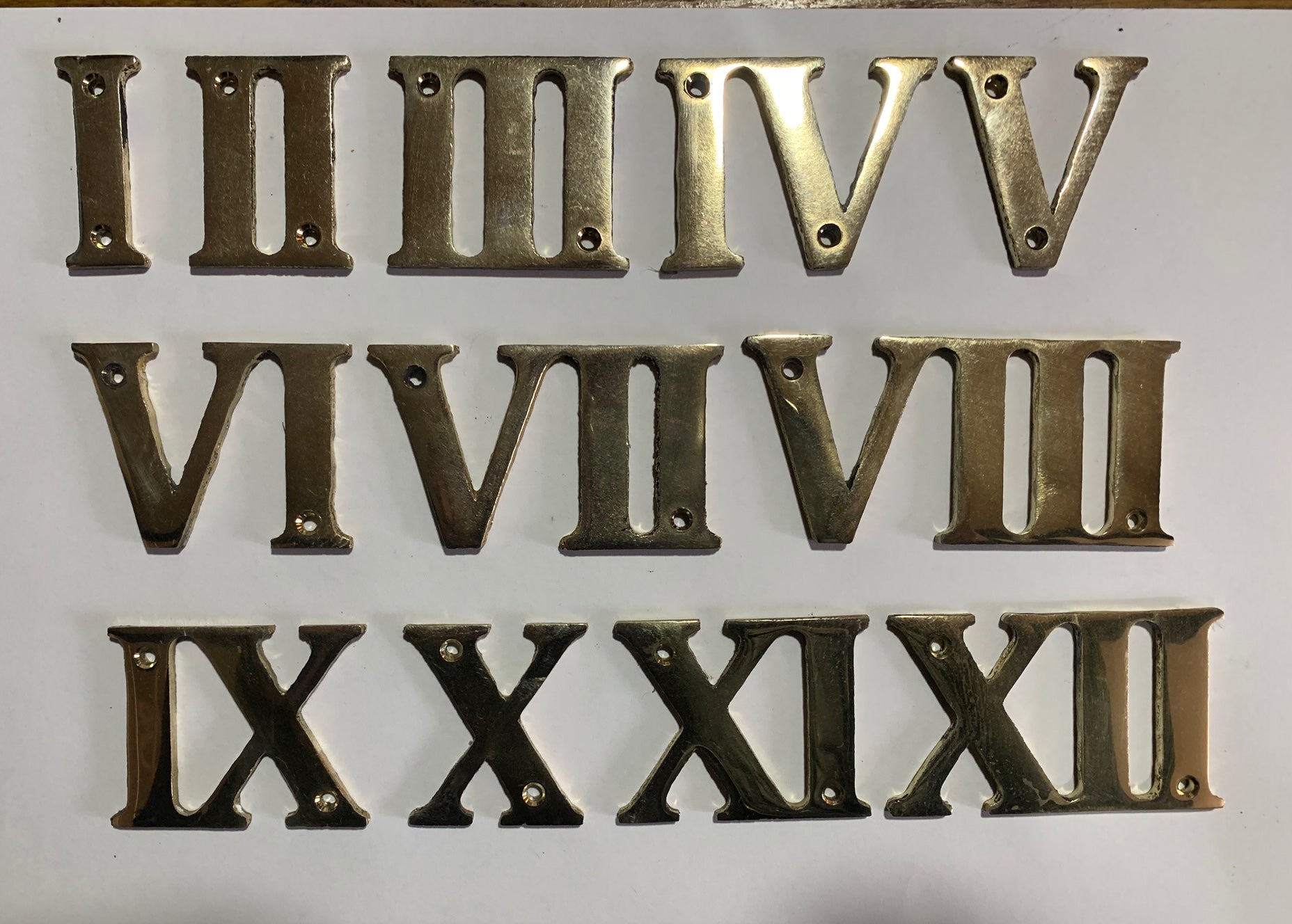 Metal House Numbers Roman Numerals 