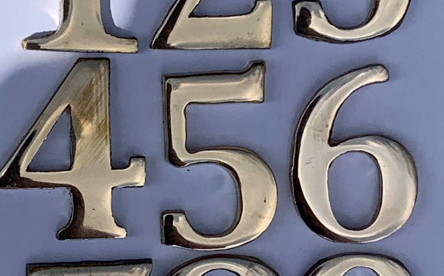 Metal House Numbers