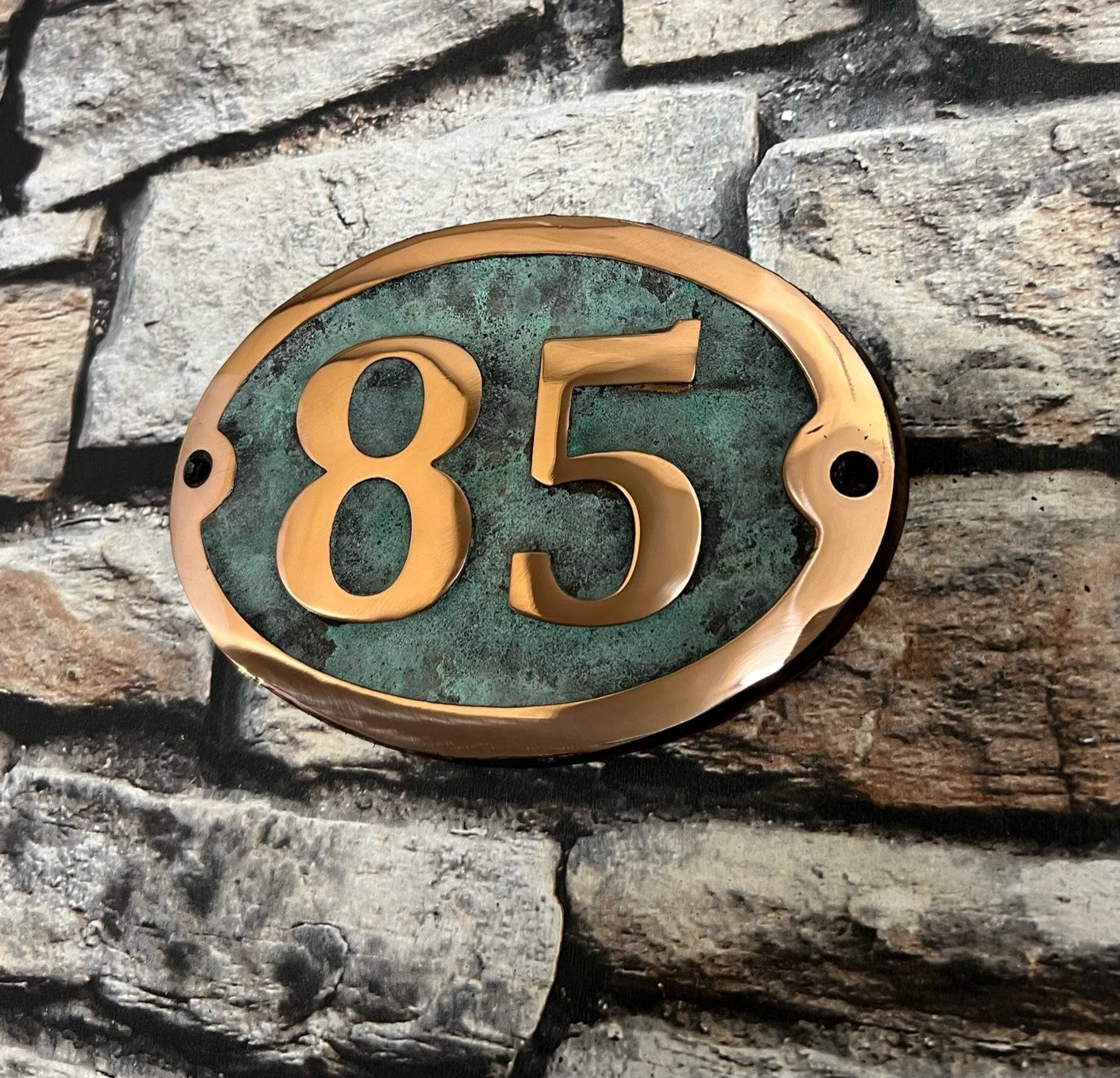 Copper Sign for house numbers