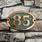 Copper Sign for house numbers