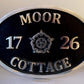 House Name Sign with Tudor Rose