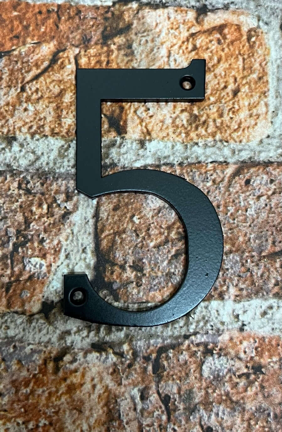 House numbers in black