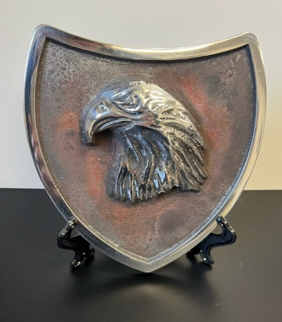 Eagle Metal Shield patina background