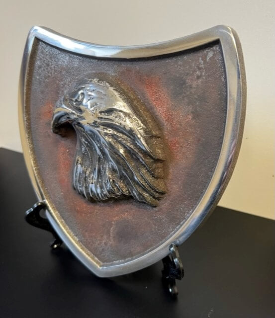 Eagle Metal Shield patina background