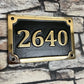 House number signs House Plaque in Bronze