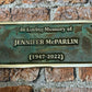 Memorial Plaques in Bronze for benches