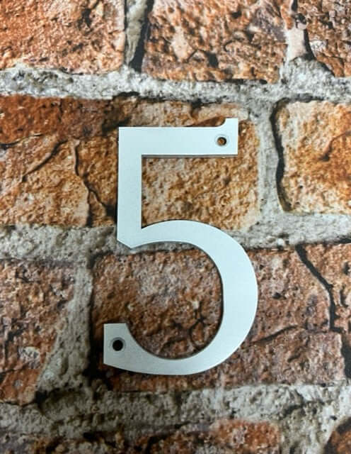 Metal House Numbers Door Numbers in white