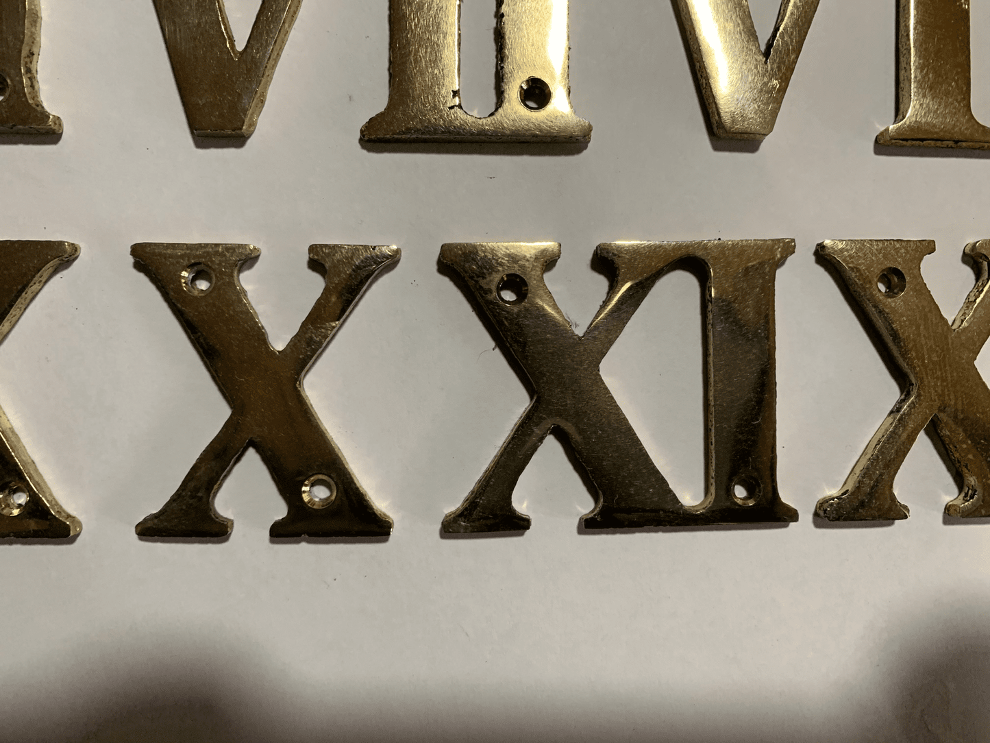 Metal House Numbers Roman Numerals 