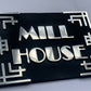 Metal House name sign art deco