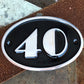 House Number Sign Art Deco