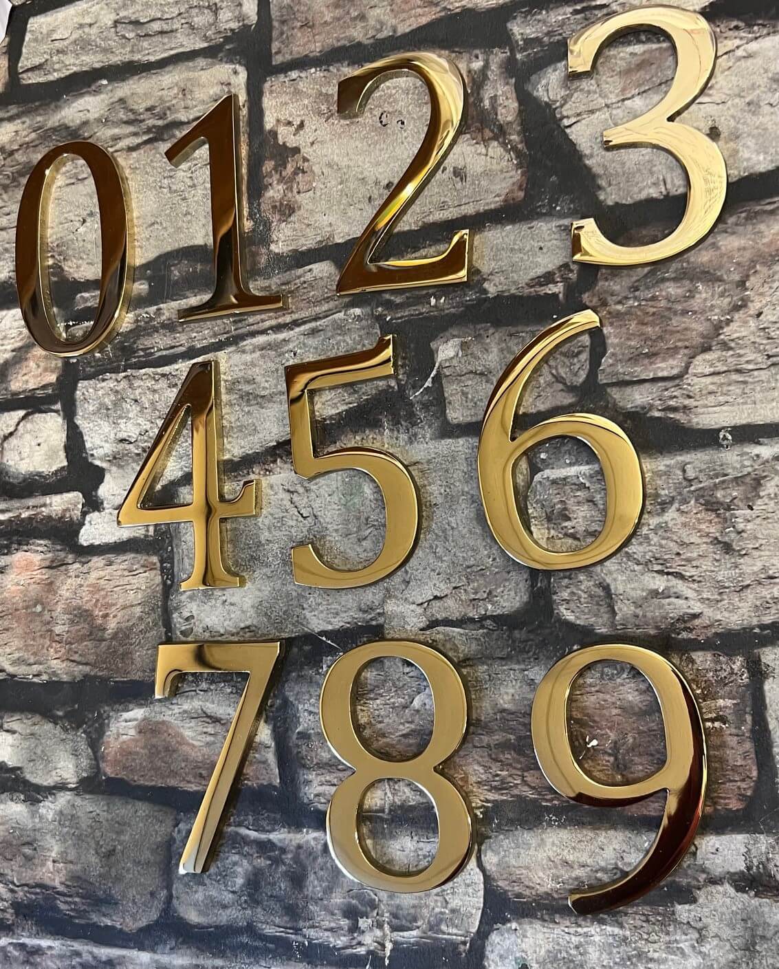 bronze house numbers