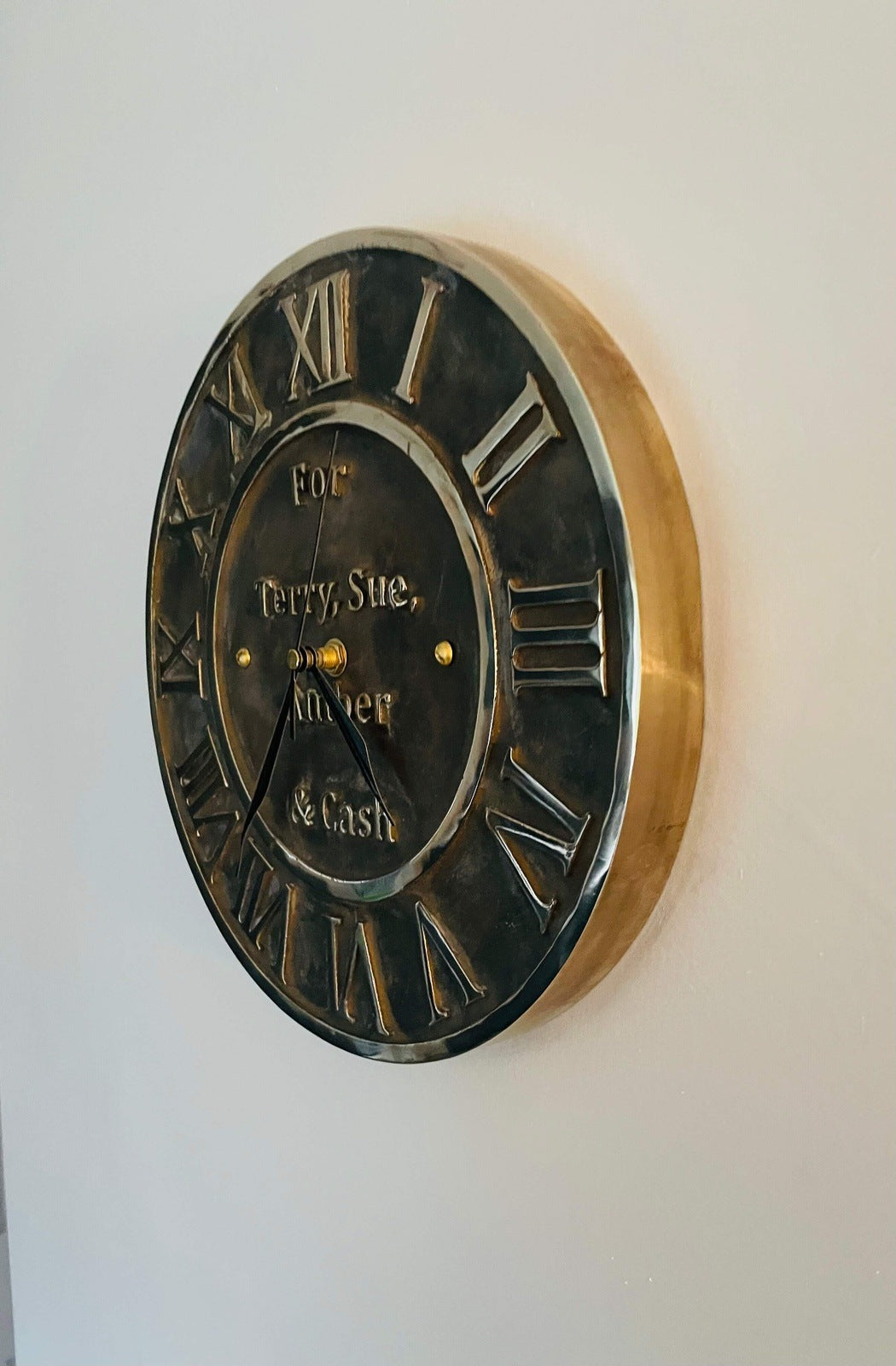 bronze clock patina