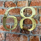 bronze house numbers