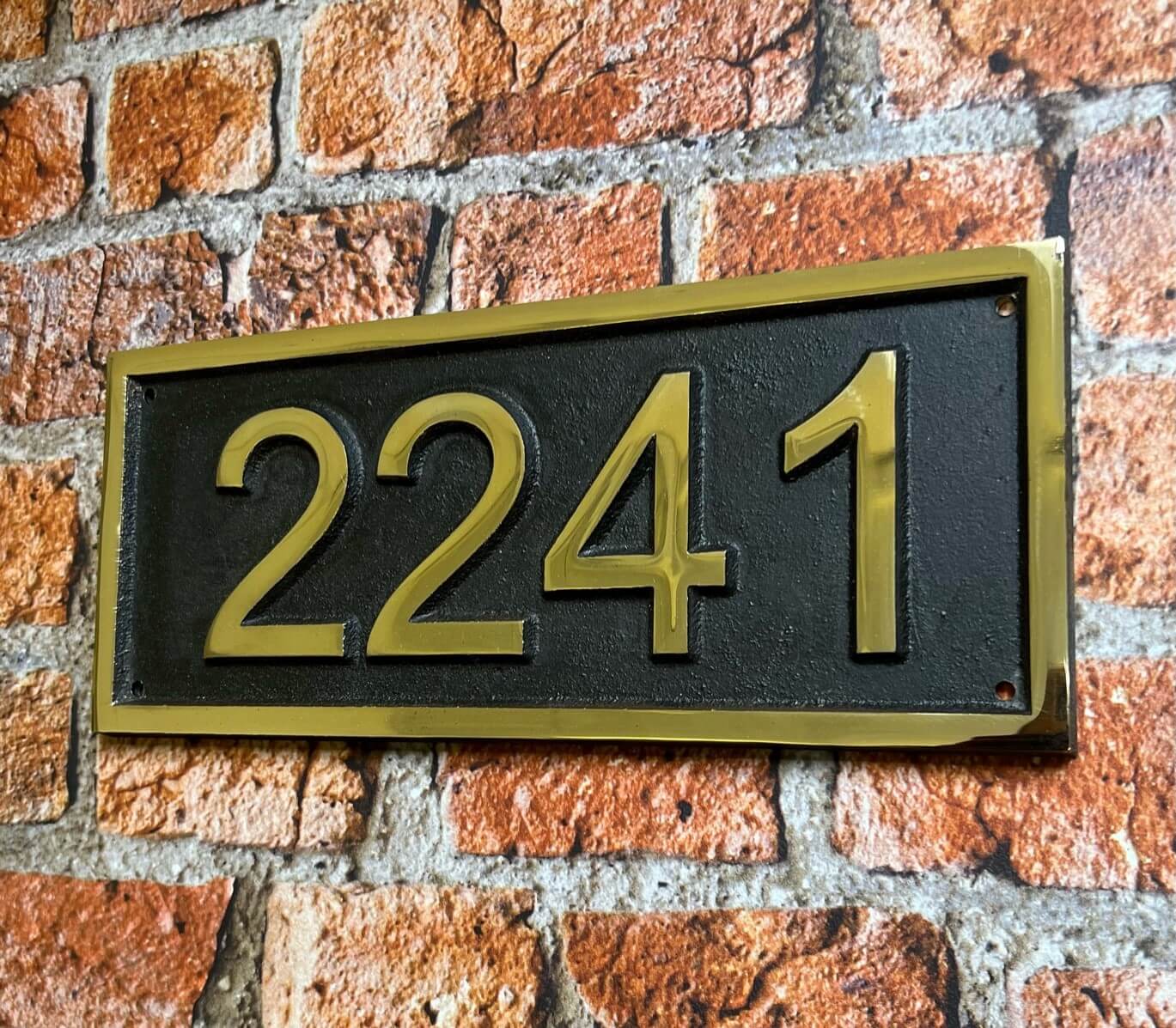 bronze number plate
