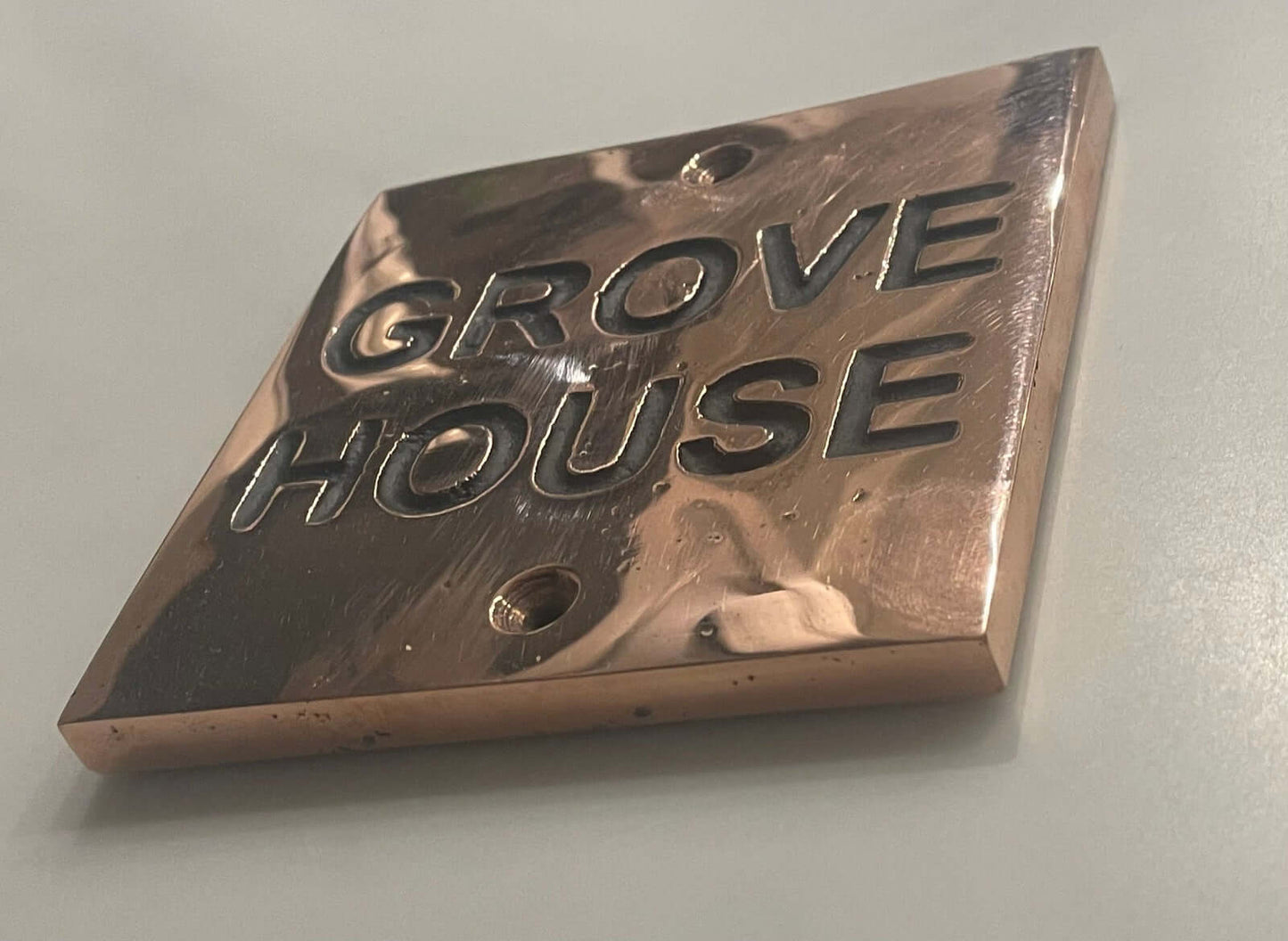 Name Plates Polished Copper – Majestic Metals Ltd