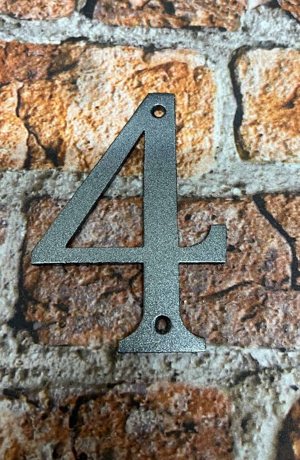 Aluminium Door numbers in grey